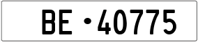 Trailer License Plate